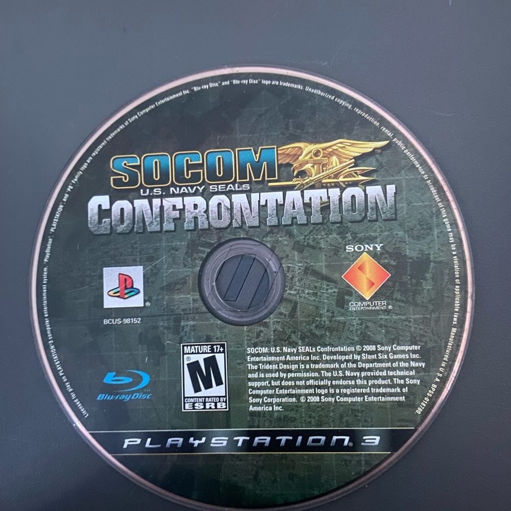 ☾.݁ᛪ༙ 3/$20 🕹️🎮 SOCOM U.S. Navy SEALs Confrontation PS3 Game - LOOSE + TESTED